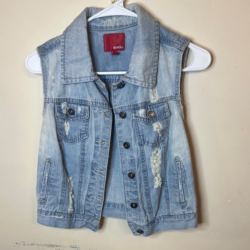 Denim Sleeveless Vest